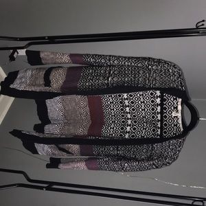 multi-pattern cardigan